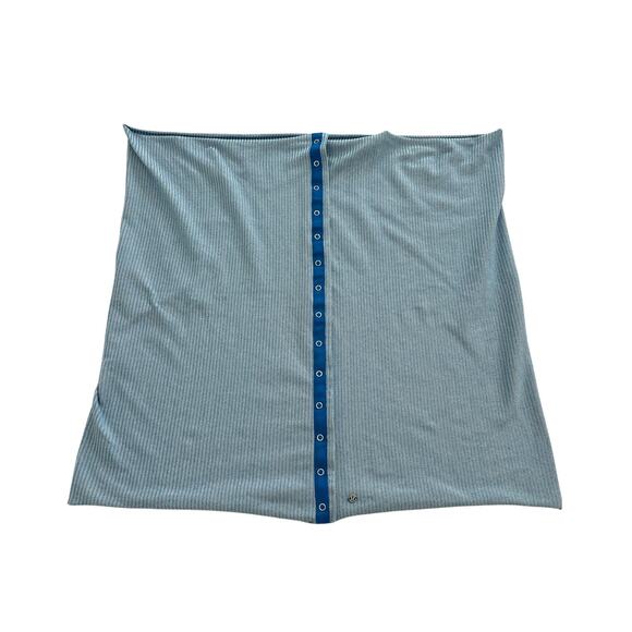 Lululemon Blue Striped Vinyasa Button Scarf Wrap One Size - Picture 1 of 16